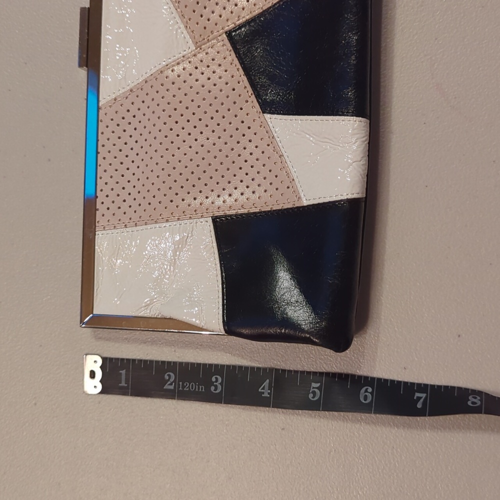 Hobo, Black, White And Beige Patchwork Leather Cl… - image 3